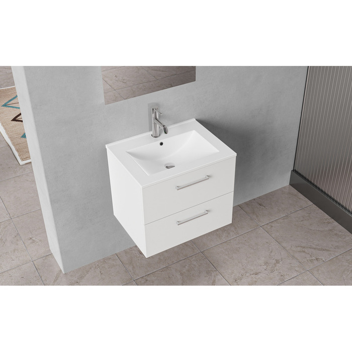 Milano underskab m/vask 60 cm hvid